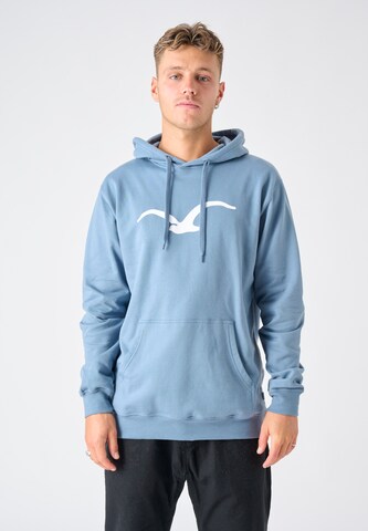 Cleptomanicx Sweatshirt 'Mowe' in Blau: predná strana