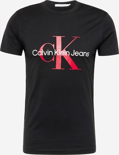 Calvin Klein Jeans T-Shirt in rot / schwarz / weiß, Produktansicht