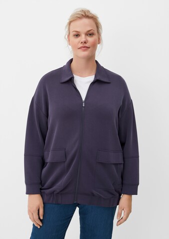 TRIANGLE Sweatjacke in Blau: predná strana