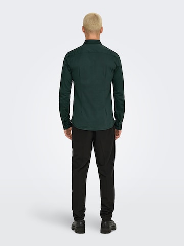 Only & Sons Slim fit Πουκάμισο 'ONSRobin' σε πράσινο