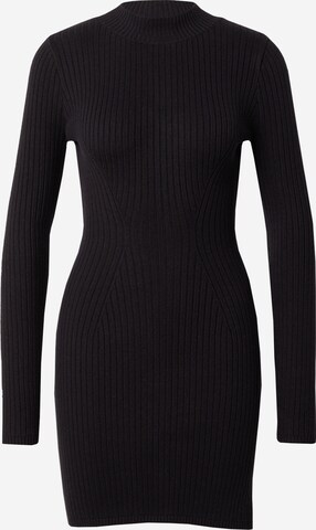 HOLLISTER Knitted dress in Black: front