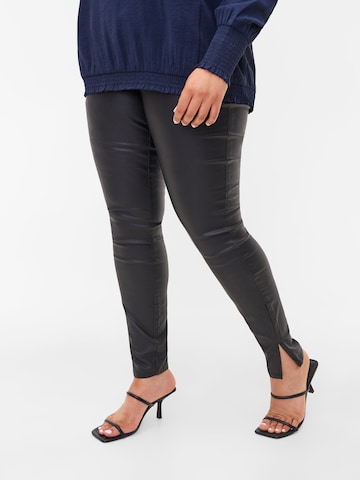 Zizzi Skinny Leggings in Black: front