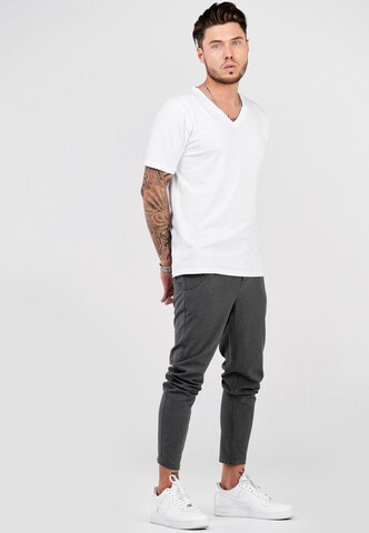 behype Regular Chino Pants 'B-KAY' in Grey