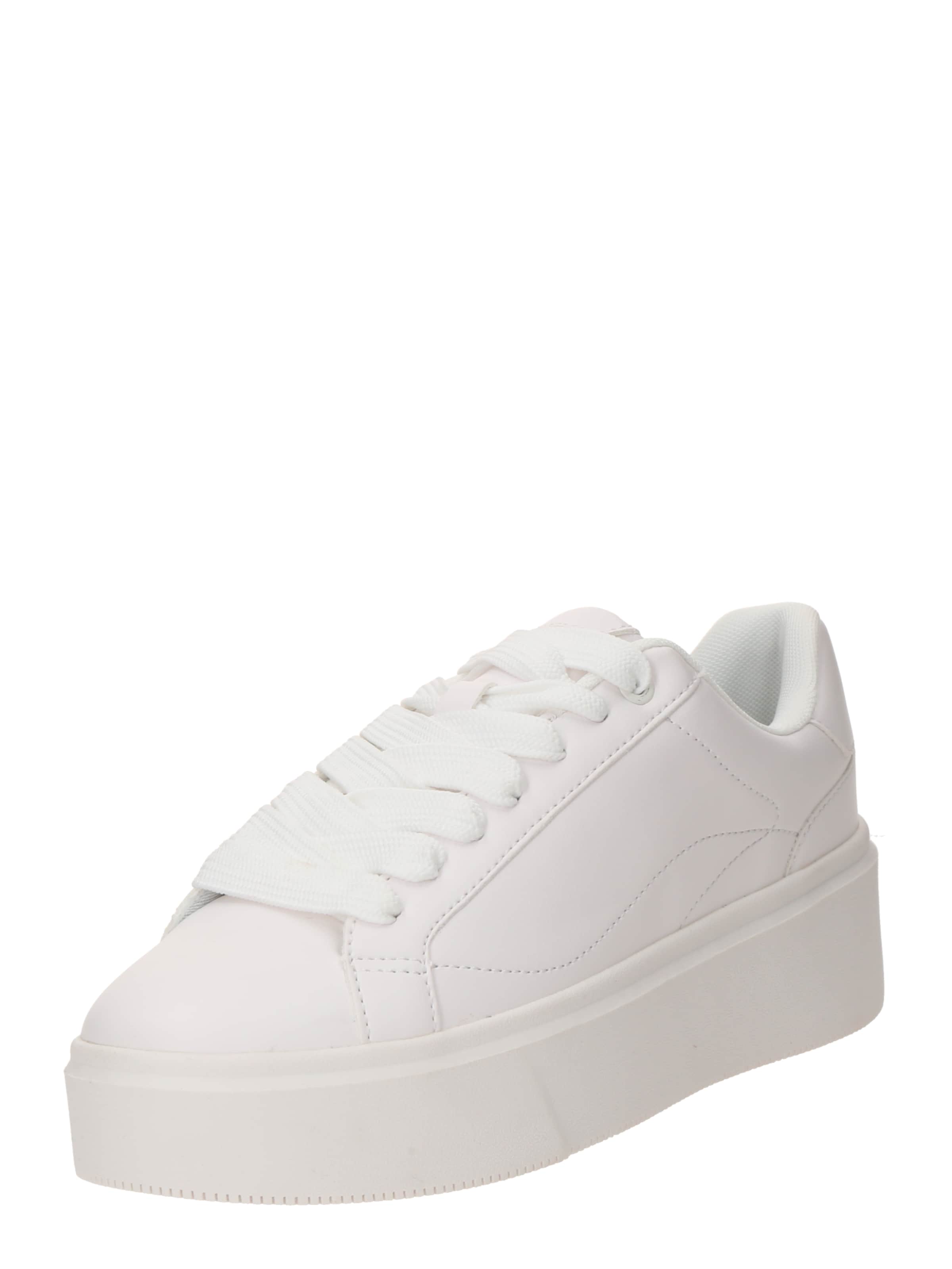 Bershka Platform trainers in White: front