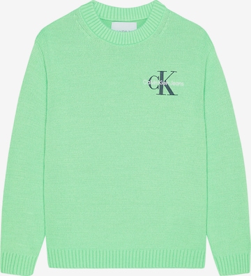 Calvin Klein Jeans Sweater in Green: front