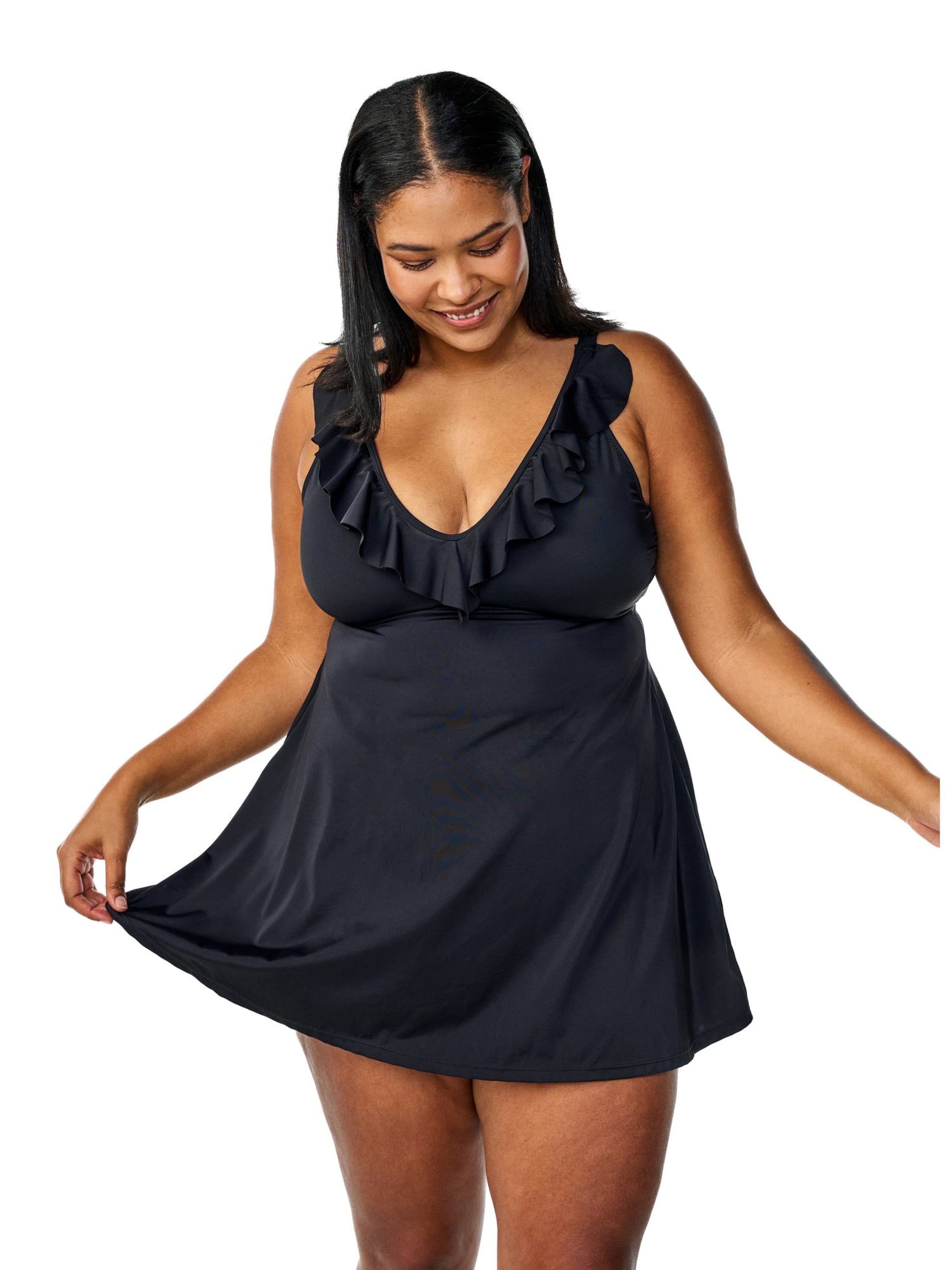 Swim by Zizzi Badekjole 'STIMA' i sort: forside