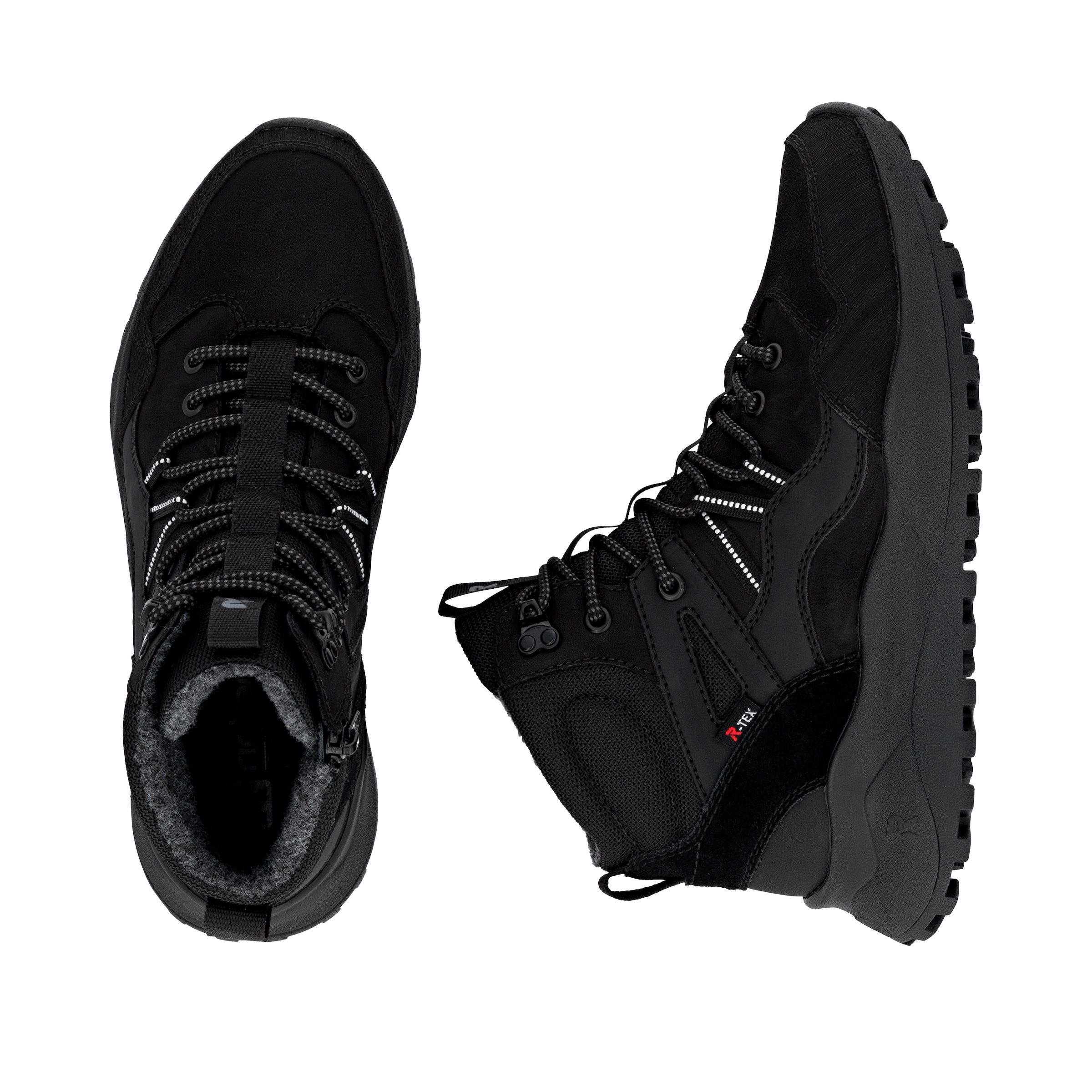 Bottes à lacets 'U1370' Rieker en noir