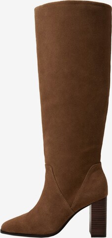 MANGO Boots 'Soleil' in Brown: front