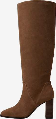 Bottes 'Soleil' MANGO en marron : devant