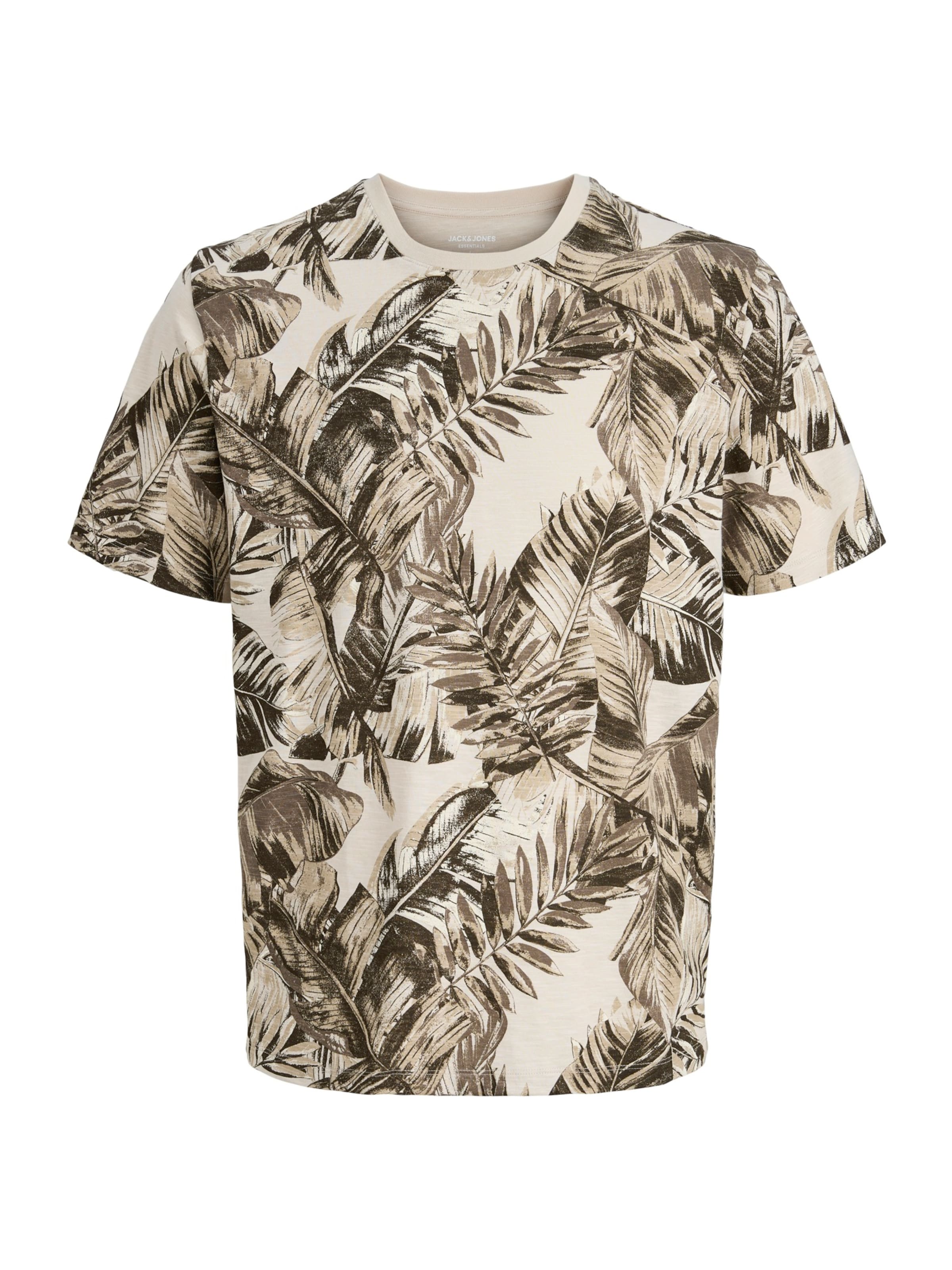 T-Shirt 'JJJEFF' JACK & JONES en beige : devant