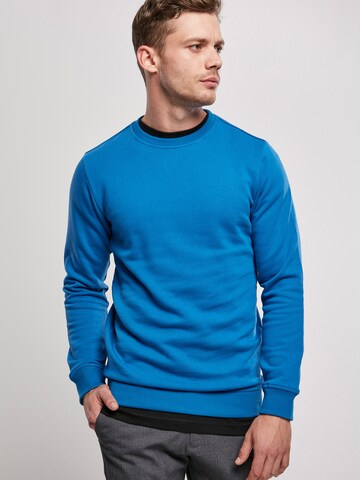 Urban Classics Sweatshirt in Blue: front