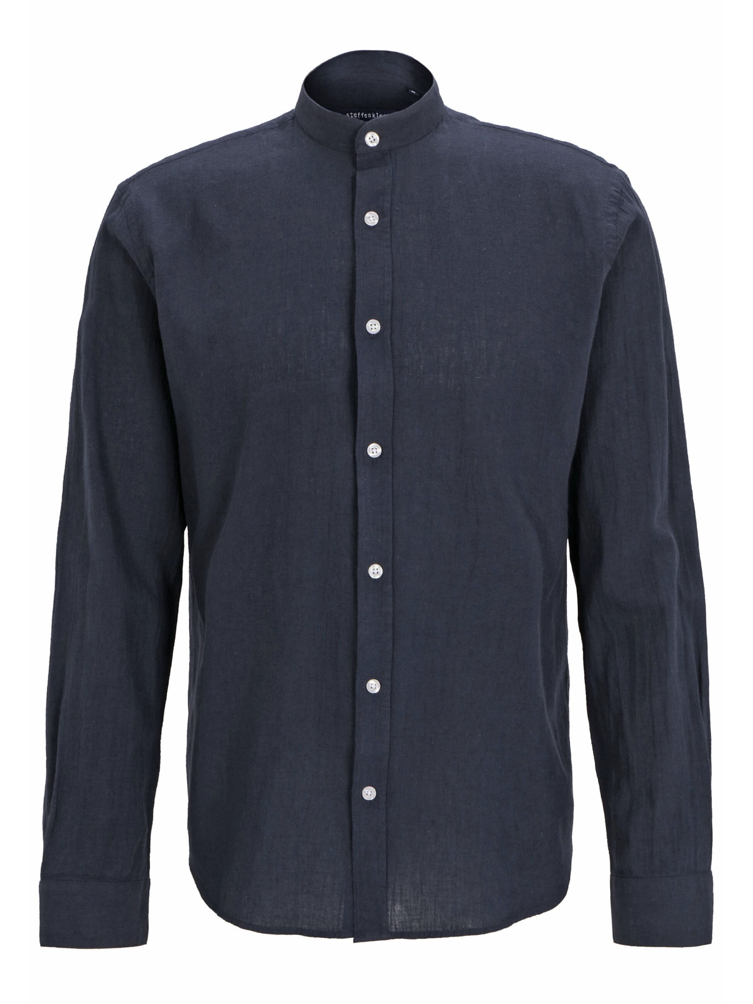Coupe regular Chemise Steffen Klein en bleu : devant
