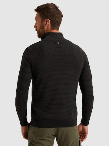 PME Legend Trui 'Pullover with half zipper' in Zwart