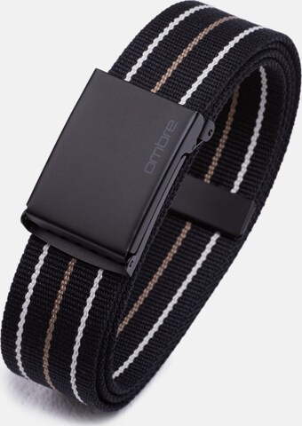 Ceinture 'A648' Ombre en noir : devant