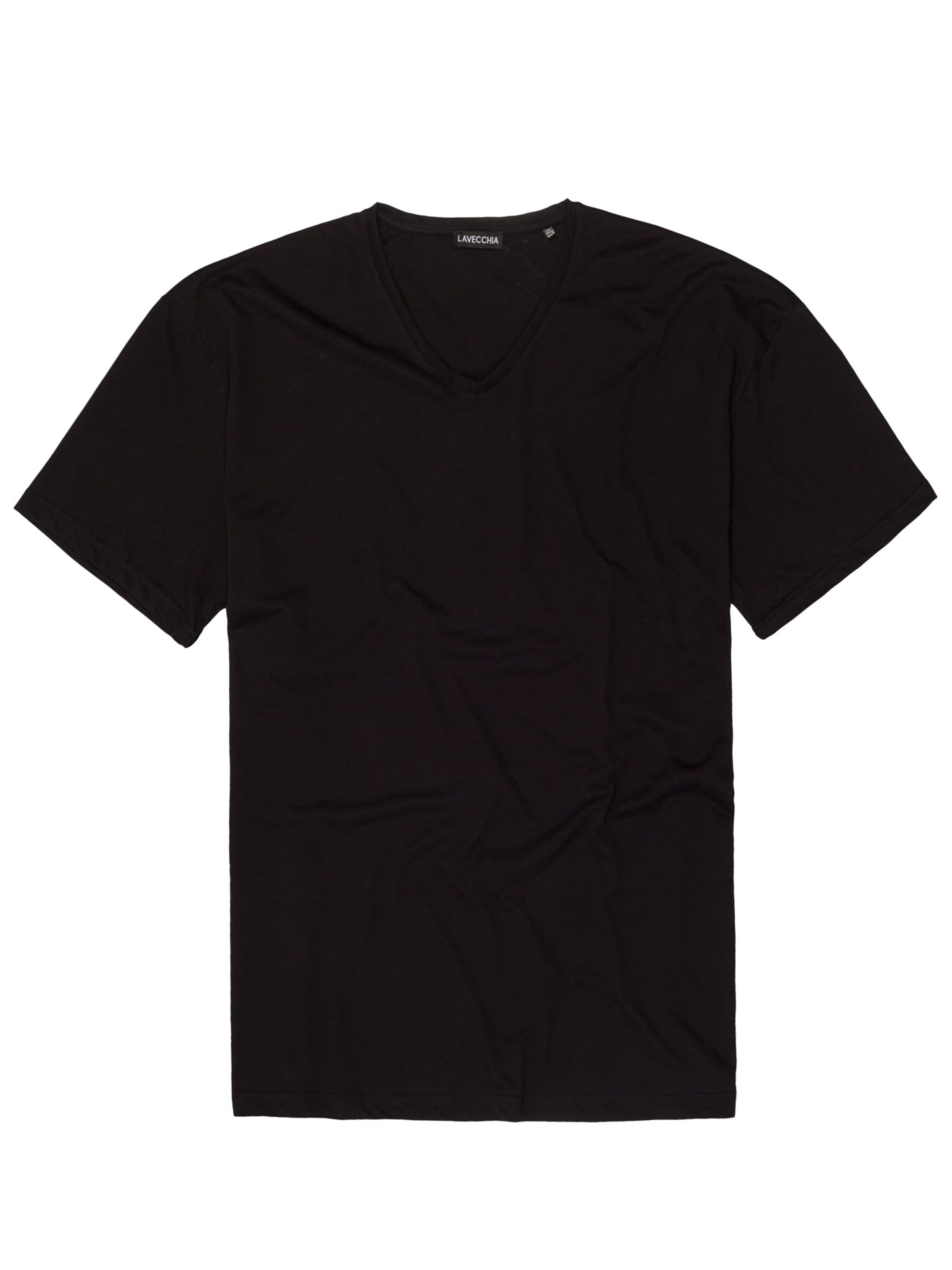 Lavecchia Shirt 'LV-124 Übergrößen' in Zwart: voorkant