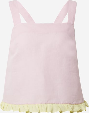 Dora Larsen Pajama Shirt 'EMELIE' in Pink: front