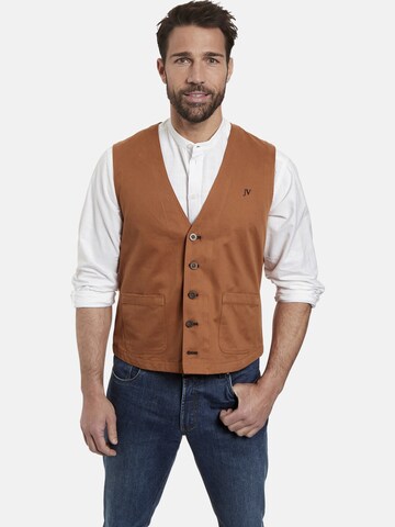 Jan Vanderstorm Vest ' Baldvini ' in Brown: front