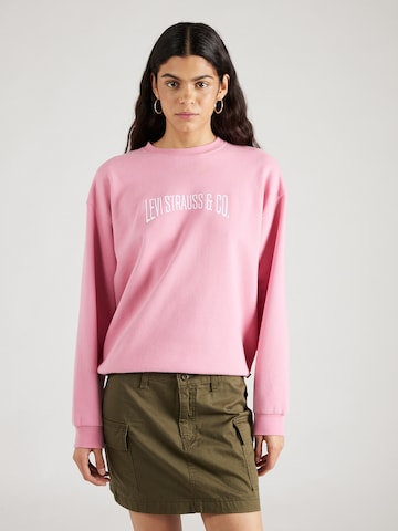 LEVI'S ® Sweatshirt 'Graphic Salinas Crew' in Roze: voorkant