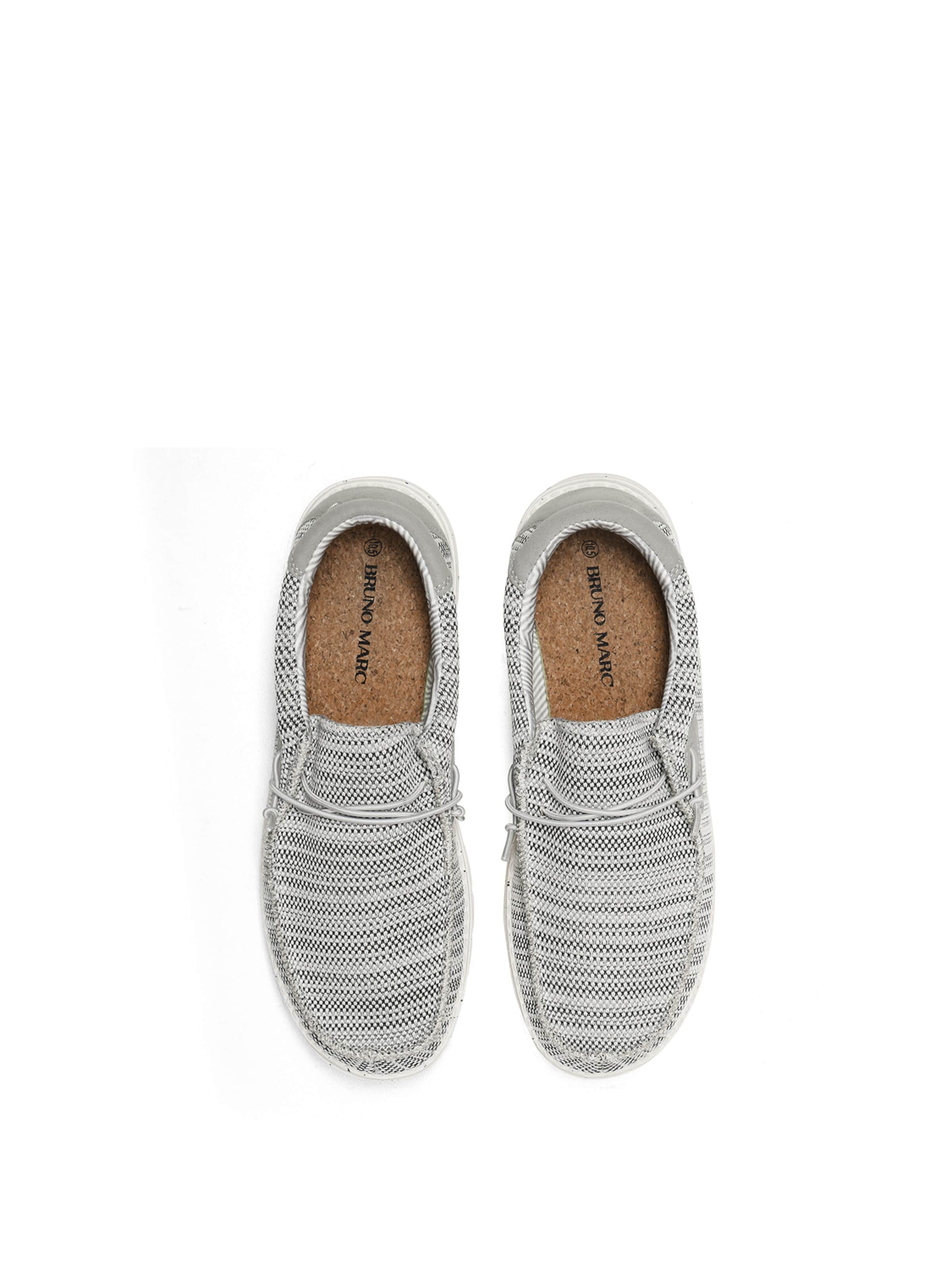 Slipper 'Bruno Marc Herren Loafer Mokassin, Leichte Atmungsaktive Freizeitschuhe Aus Canvas' di Bruno Marc in grigio