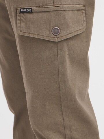 Regular Pantalon cargo INDICODE JEANS en beige