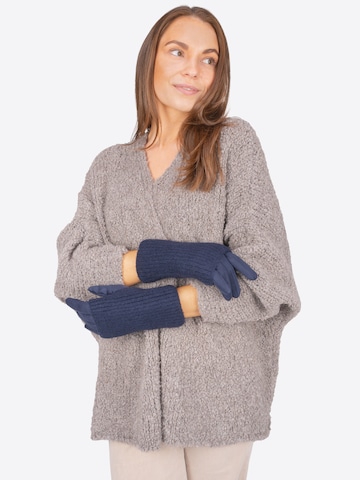 Seasons of April Full Finger Gloves in Blue