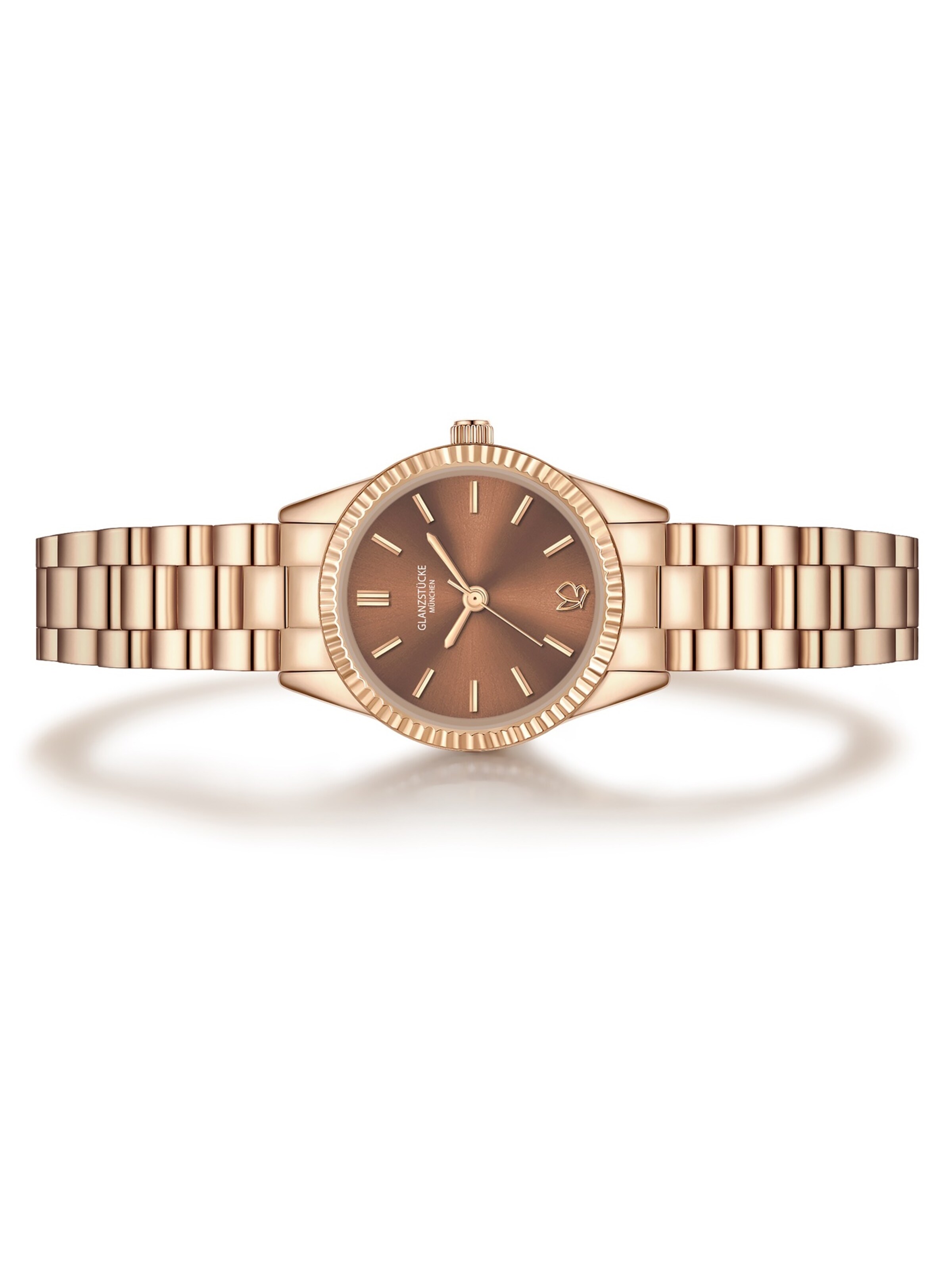 Montre à affichage analogique Glanzstücke München en or
