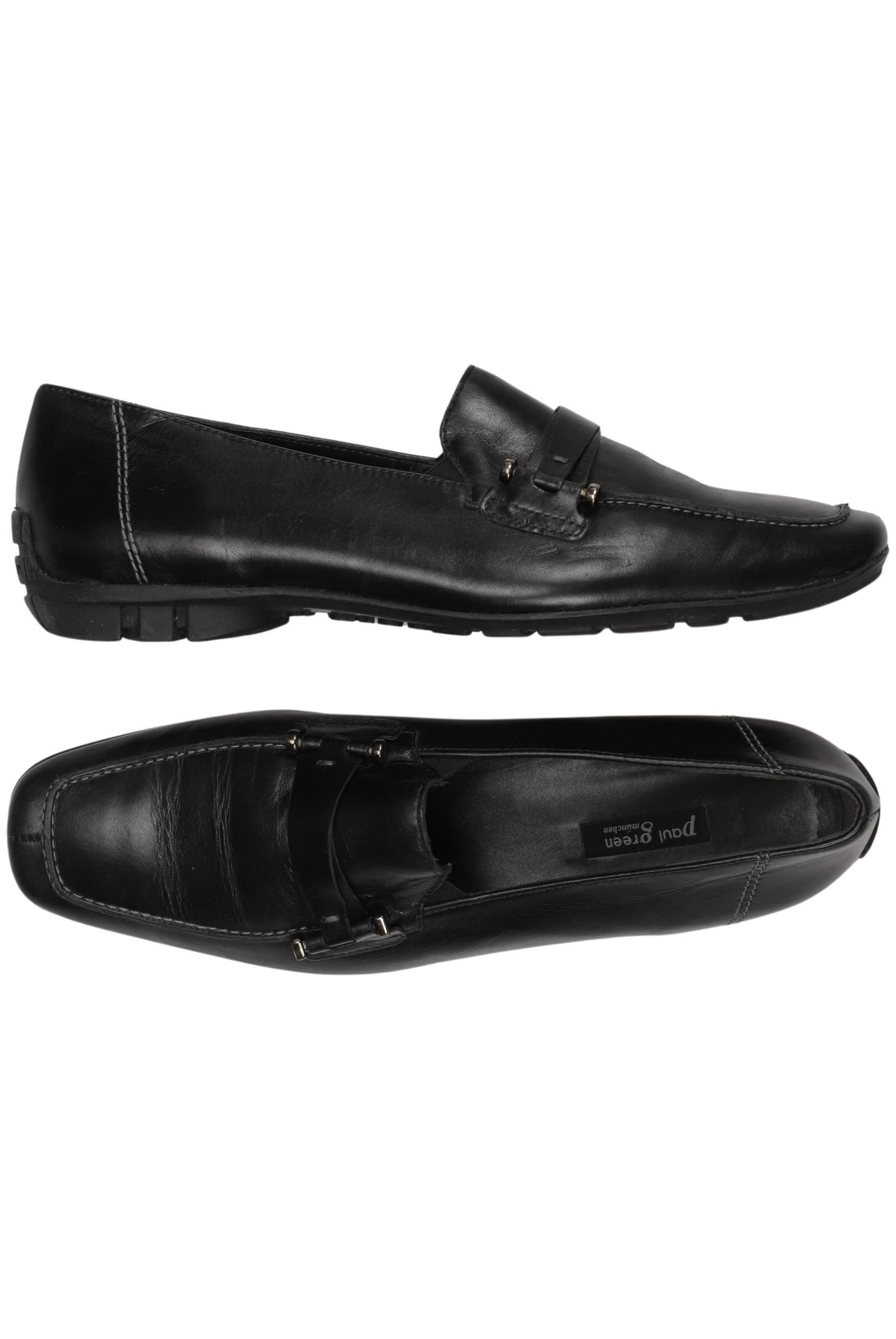 Paul Green Flats & Loafers in 39 in Black: front