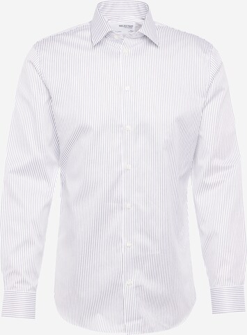 SELECTED HOMME Slim fit Button Up Shirt 'ETHAN' in White: front