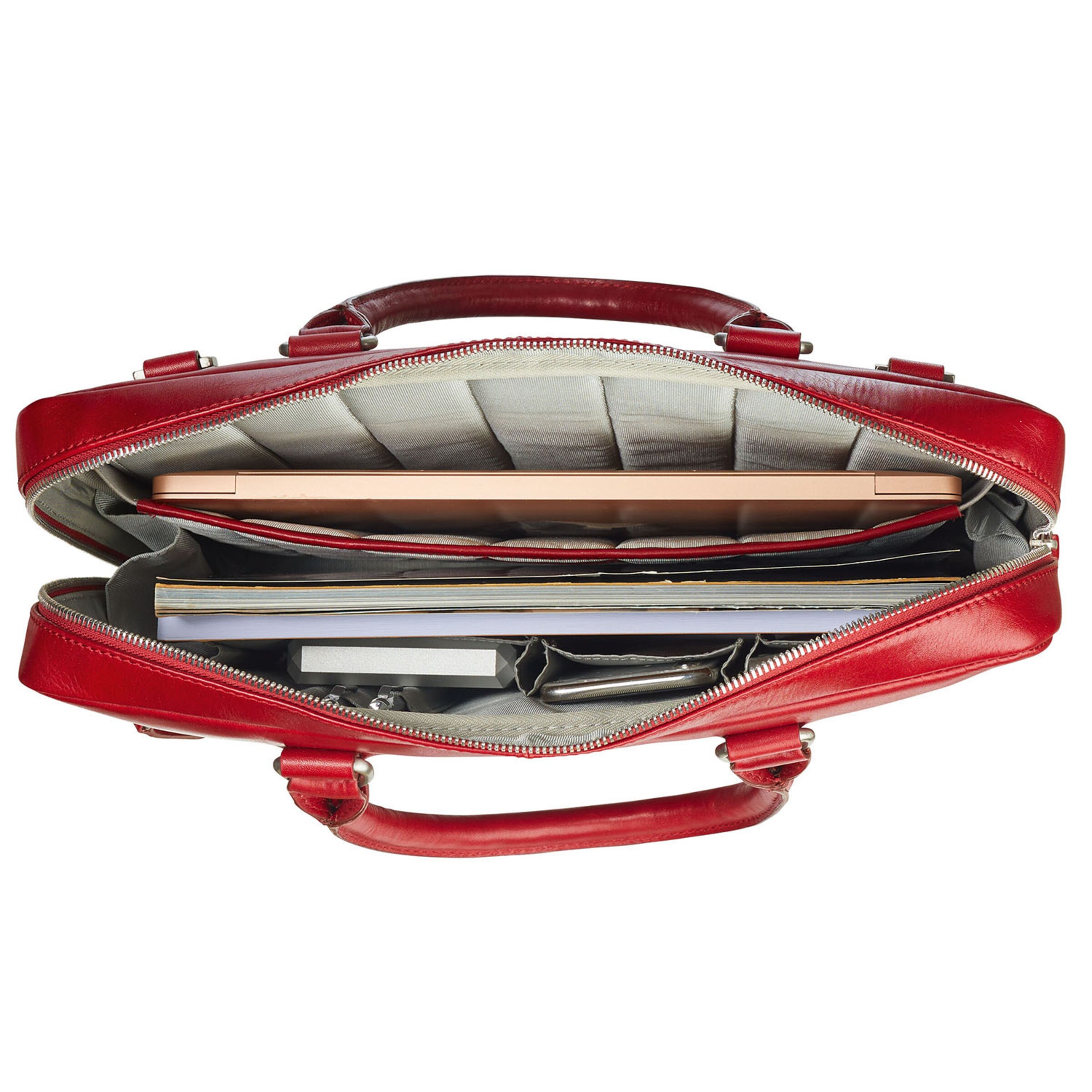 LEONHARD HEYDEN Document bag 'Cambridge' in Red