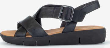 GABOR Strap Sandals in Black