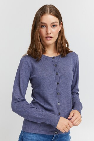 PULZ Jeans Knit Cardigan 'Sara' in Blue: front