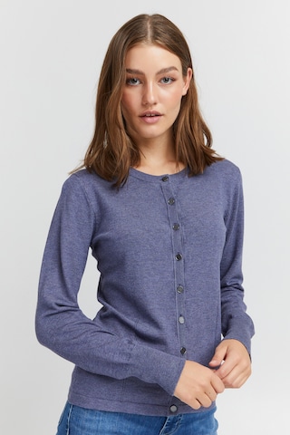 PULZ Jeans Knit Cardigan 'Sara' in Blue: front