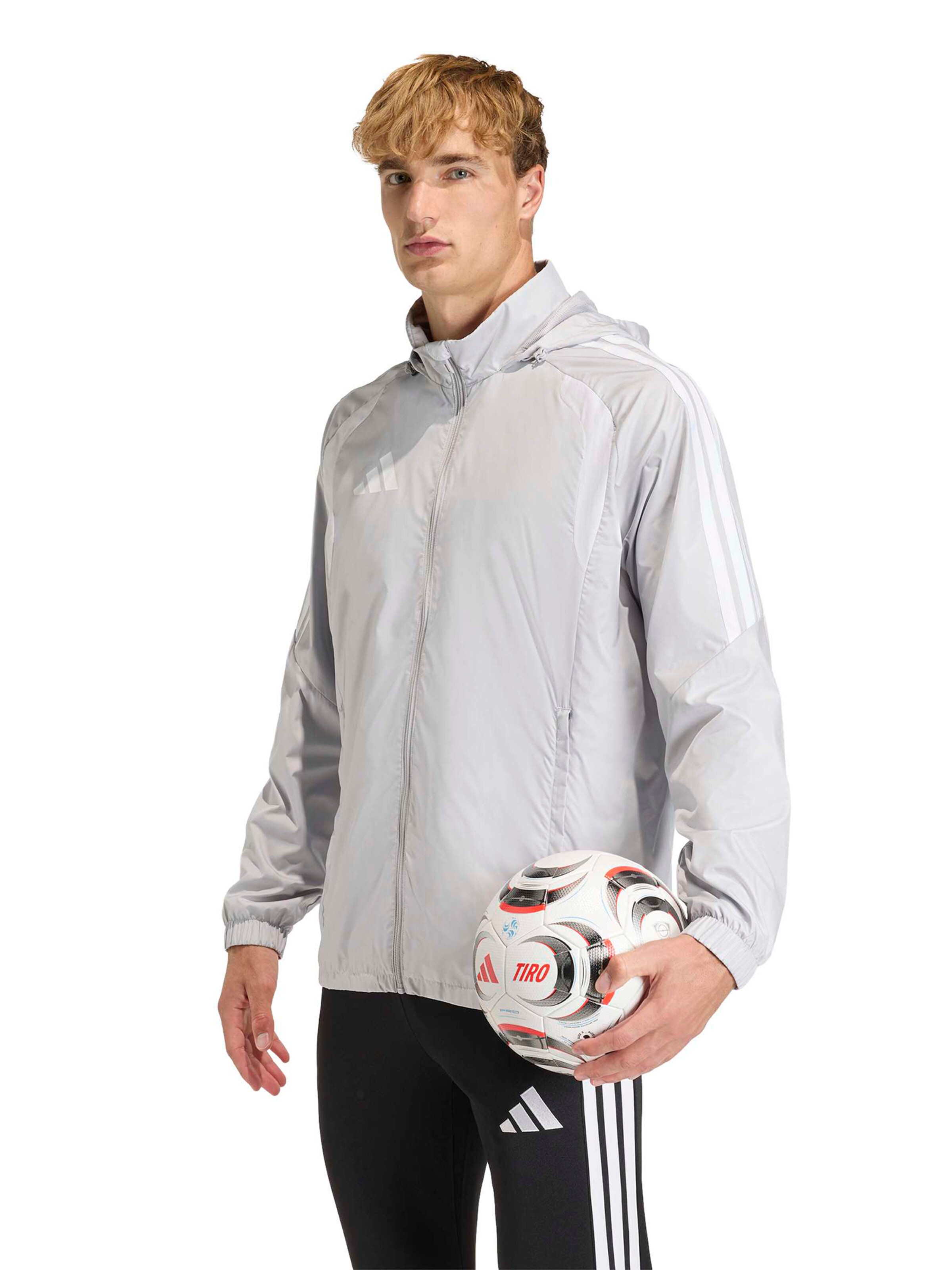 ADIDAS PERFORMANCE Športová bunda 'TIRO26L' - Sivá: predná strana