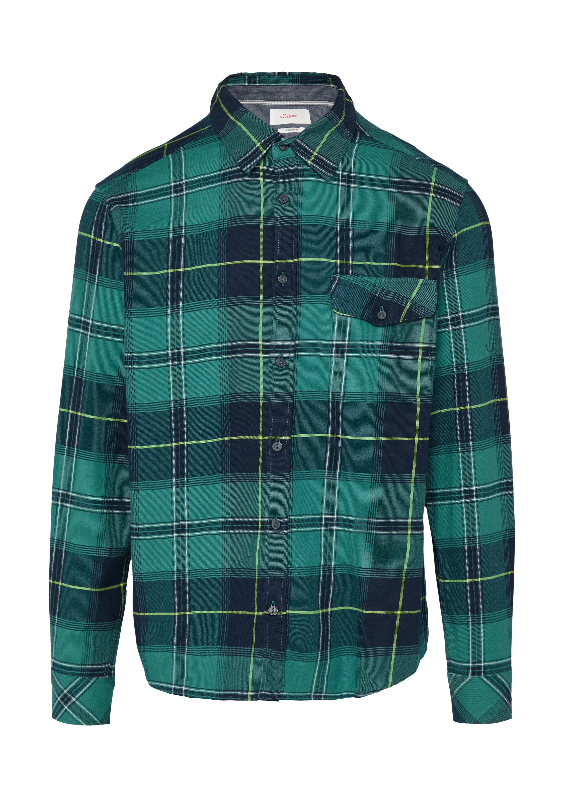 s.Oliver Regular fit Overhemd in Blauw: voorkant