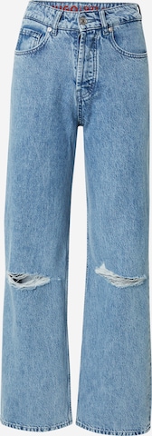 HUGO Red Wide leg Jeans in Blue: front