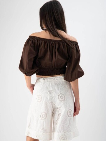 MND Blouse 'Brownie' in Brown