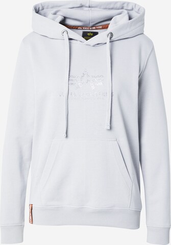 Sweat-shirt ALPHA INDUSTRIES en gris : devant