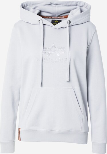 ALPHA INDUSTRIES Sweatshirt i ljusgrå / silver, Produktvy