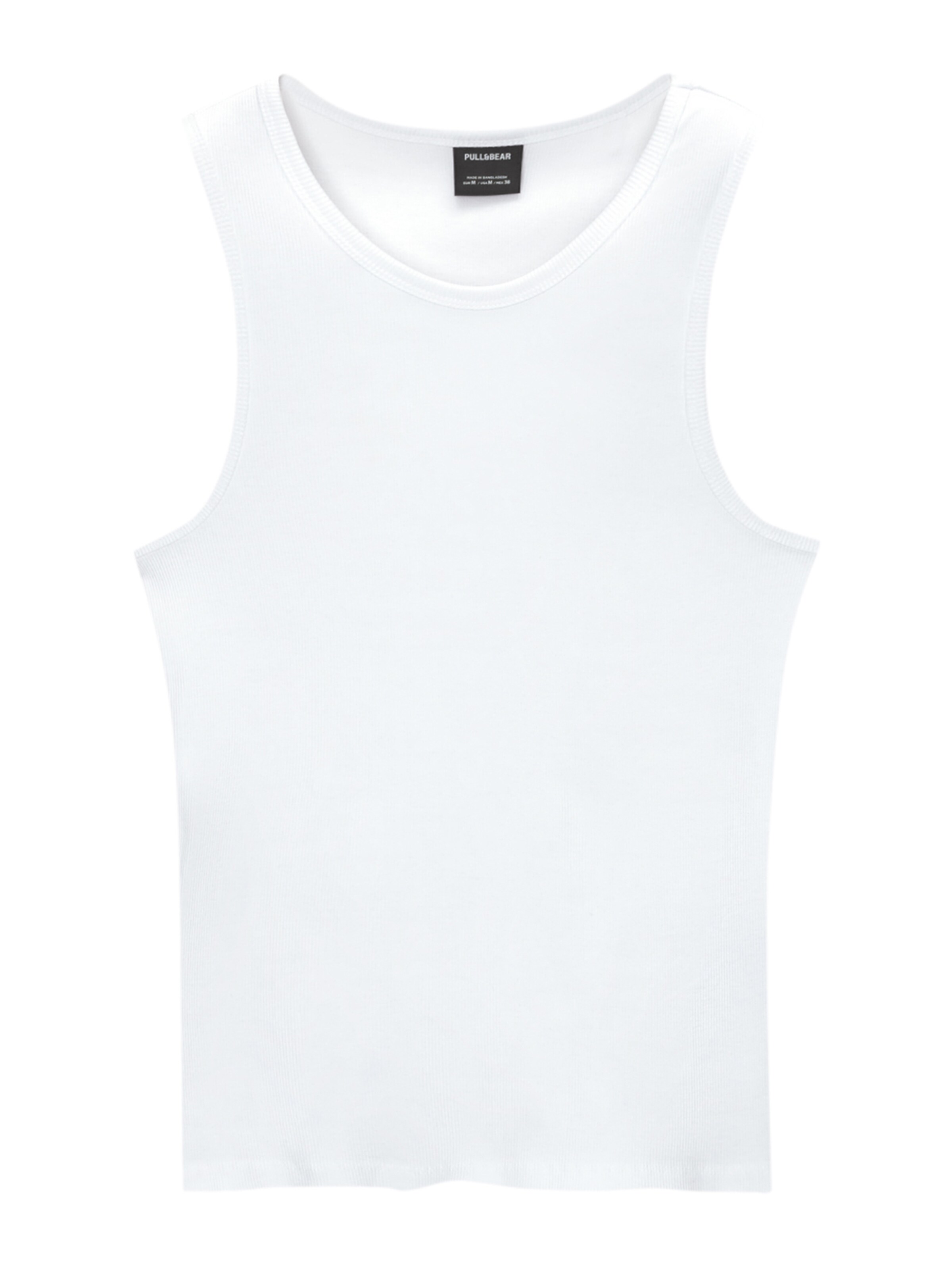 Pull&Bear Shirt in Wit: voorkant