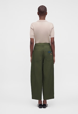 Barrel Pantaloni con pieghe 'BACCA' di Weekend Max Mara in verde