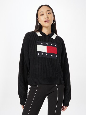 Pullover di Tommy Jeans in nero: frontale