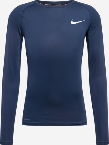 NIKE Regular fit Base layer in Blue: front
