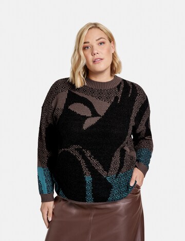 SAMOON Sweater in Brown: front