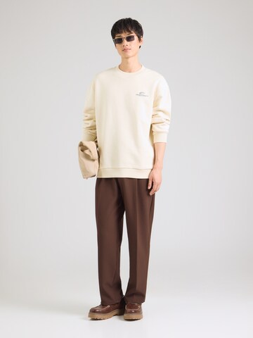 Les Deux Sweatshirt 'Exhibition' in Beige