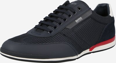 BOSS Casual Sneaker 'Saturn' in dunkelblau / rot / weiß, Produktansicht