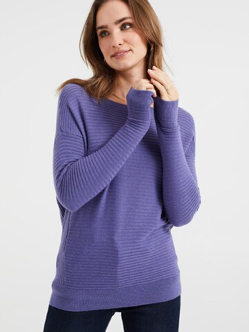 WE Fashion Sweater in Purple: front