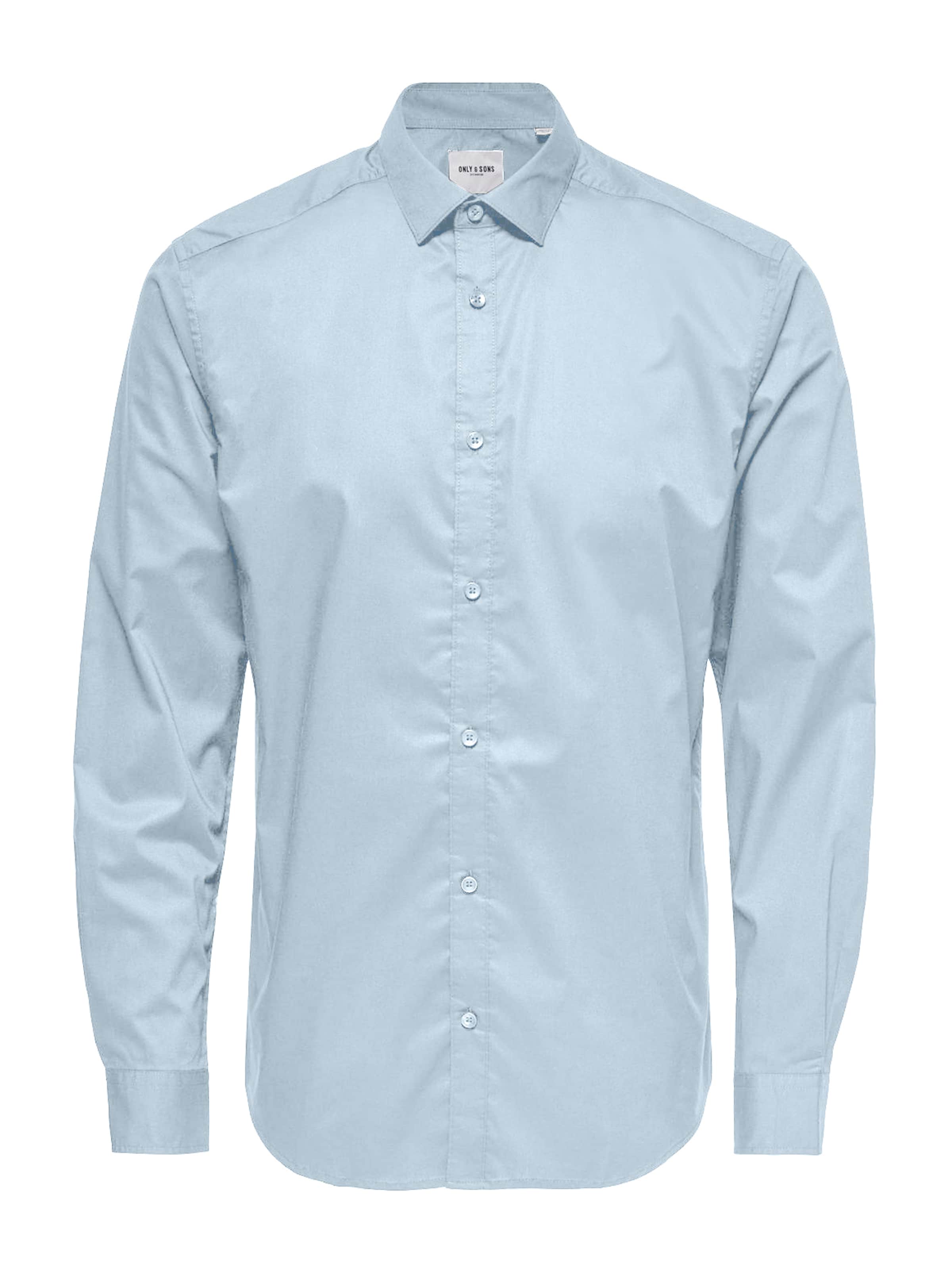 Only & Sons Slim fit Button Up Shirt 'ONSSANE' in Blue: front