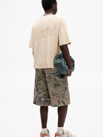 T-Shirt 'STWD' Pull&Bear en beige