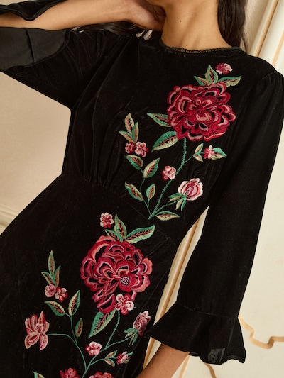 love & roses Kleit roheline / roosa / punane / must, Tootevaade