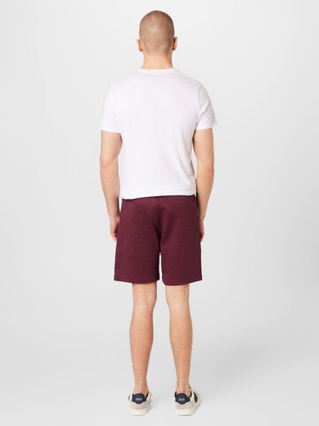 HOLLISTER Regular Trousers 'LEVEL UP' in Red